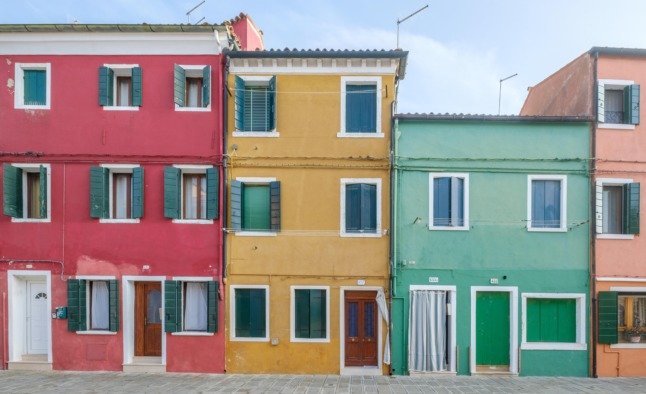 Maisons italiennes à Burano