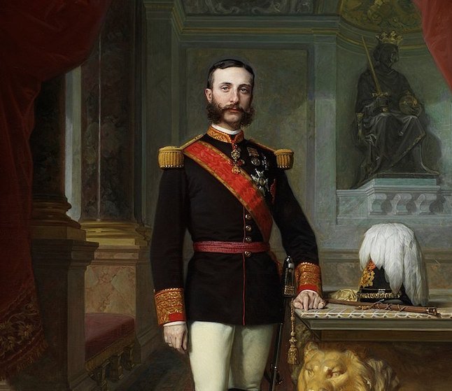 Le roi Alfonso XII d'Espagne 
