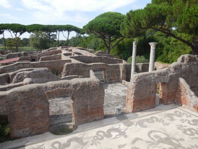 L'ancienne ville romaine d'Ostia Antica. 