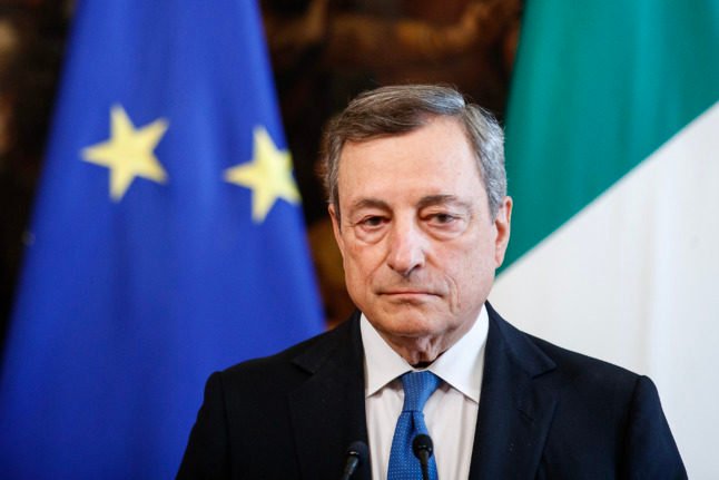 Le premier ministre italien Mario Draghi