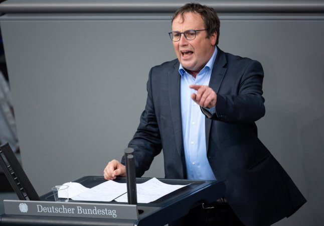 Oliver Krischer (Verts) prend la parole au Bundestag allemand.