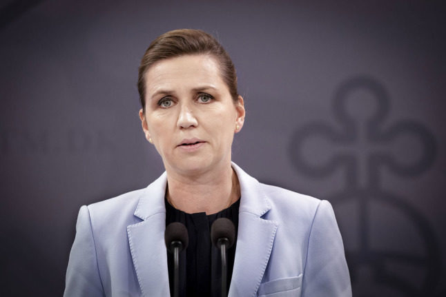 Le Premier ministre danois Mette Frederiksen