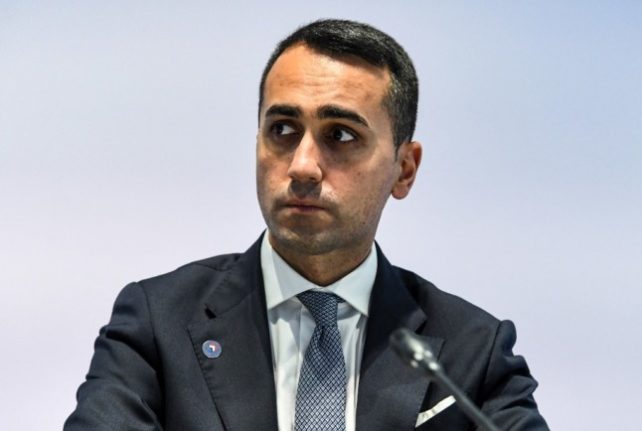 Le ministre italien des Affaires étrangères, Luigi Di Maio.