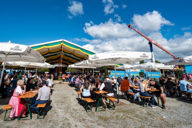 Un Biergarten en Bavière