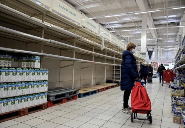 L'Espagne autorise le rationnement des supermarchés pour éviter les pénuries alimentaires