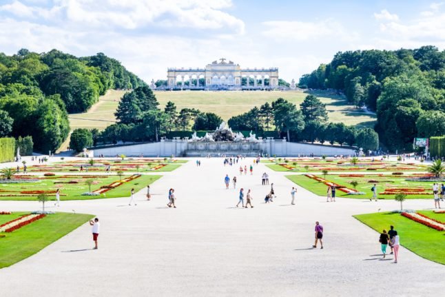 Parc et palais de Schönbrunn à Vienne, Autriche.