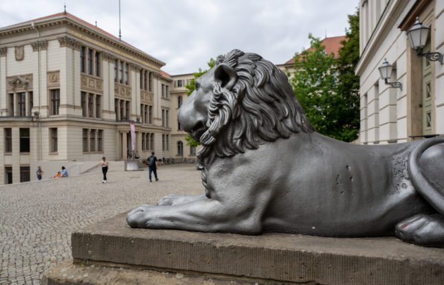 Vue du campus de l'Université Martin Luther (MLU) à Halle. 