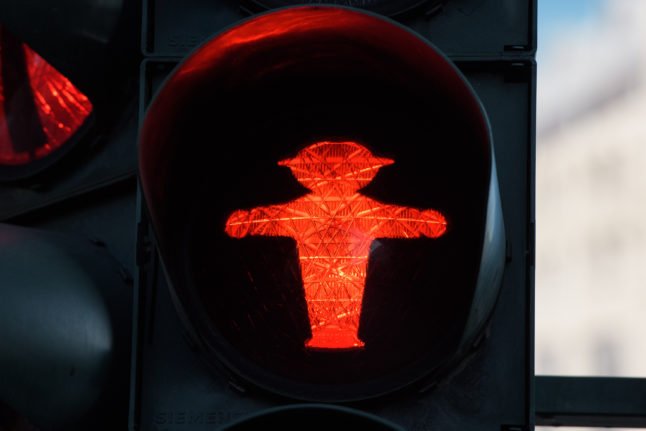 Ampelmann rouge en Allemagne