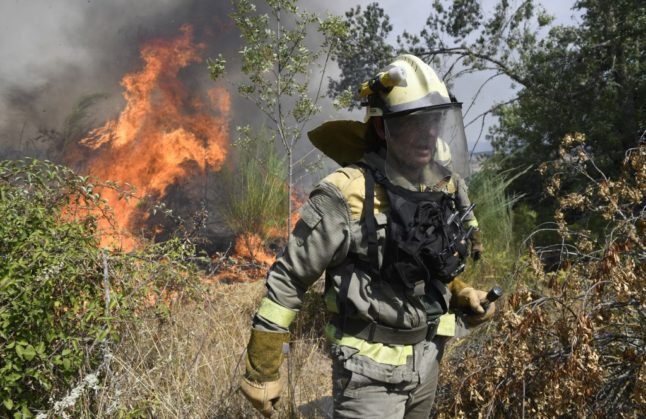 Des milliers d'hectares détruits par un incendie en Espagne.