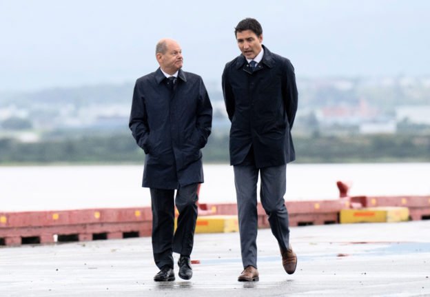 Olaf Scholz et Justin Trudeau