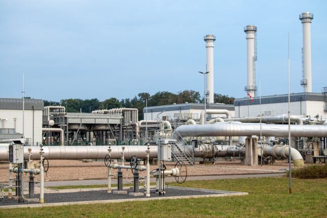 L'installation de stockage de gaz naturel d'Astora GmbH en Basse-Saxe.