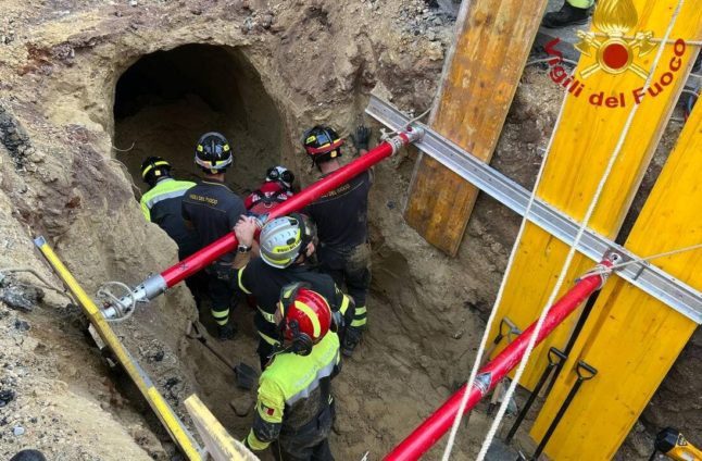 Un braqueur de banque secouru à Rome après l'effondrement d'un tunnel