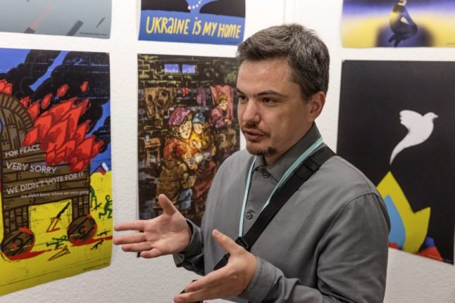 Illustrateur ukrainien à la Foire du livre de Francfort