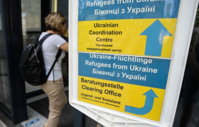 Des réfugiés d'Ukraine à Francfort