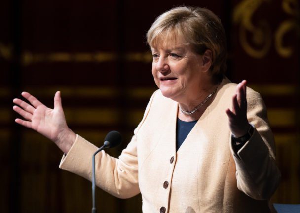 L'ancienne chancelière allemande Angela Merkel (CDU)