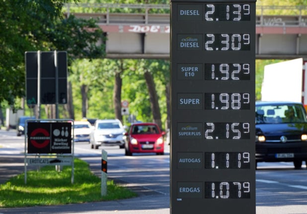 Les prix du carburant affichés à Potsdam