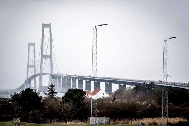 Le pont du Grand Belt au Danemark est fermé aux véhicules 